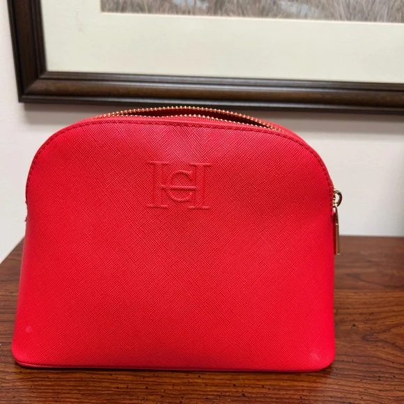 Carolina Herrera Red Women's Cosmetic Bag. - Picture 2 of 7